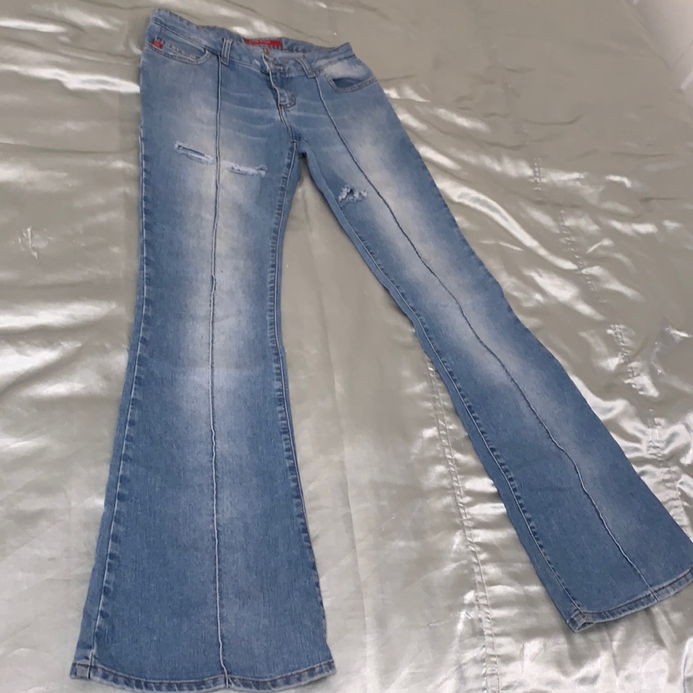 Y2K Vintage Italian Denim Miss Sixty Size 29 Low Rise Light Wash